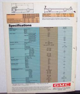 1969 GMC School Bus Chassis Truck Model 5500 & 7500 Sales Brochure Original