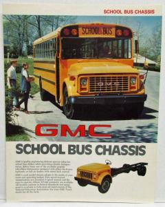 1977 GMC School Bus Chassis 6200 & 6300 Series Spec Sheet Original
