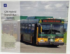 2006 2007 2008 GMC Hybrid Transit Bus System Truck Spec Sheet Original