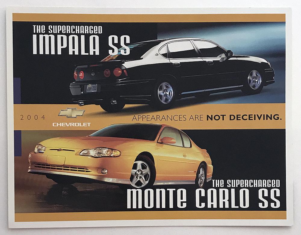 2004 Chevrolet Impala Monte Carlo SS Canadian Sales Brochure