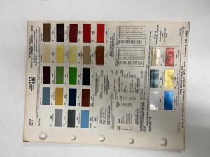 1976 Chevrolet Paint Chip Colors PPG Corvette Camaro Monza Nova Laguna Malibu