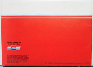 1974 Chevrolet Trailering Guide Sales Brochure Original