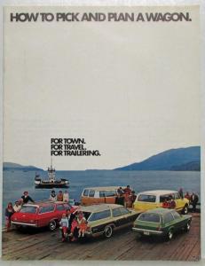 1972 Chevrolet Wagons For Town Travel Trailering Color Sales Brochure Original