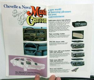 1970 Chevy Chevelle Monte Carlo Nova Custom Feature Accessories Sales Brochure