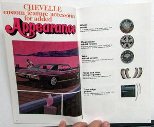 1970 Chevy Chevelle Monte Carlo Nova Custom Feature Accessories Sales Brochure