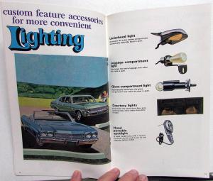 1970 Chevy Chevelle Monte Carlo Nova Custom Feature Accessories Sales Brochure