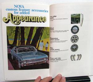 1970 Chevy Chevelle Monte Carlo Nova Custom Feature Accessories Sales Brochure