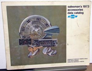 1973 Chevrolet Salesmans DEALER ONLY Accessories Data Catalog Cars & Trucks