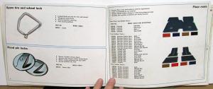 1973 Chevrolet Salesmans DEALER ONLY Accessories Data Catalog Cars & Trucks