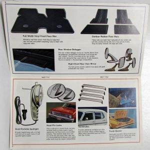 1974 Chevrolet Passenger Car Accessories Sales Brochure Original
