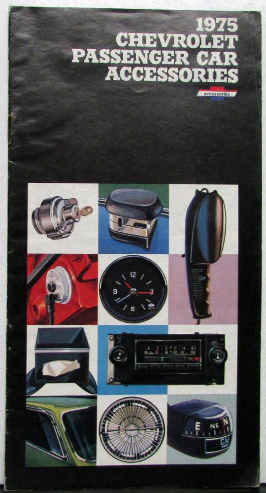 1975 Chevrolet Passenger Car Accessories Sales Brochure Original