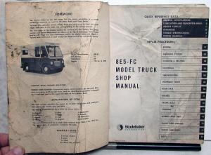 1963 1964 1965 Studebaker 8E5-FC Postal Zip Van Truck Shop Service Repair Manual