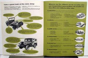 1955 Willys 4-Wheel Drive Jeep Model CJ-5 Sales Brochure by Willys-Overland