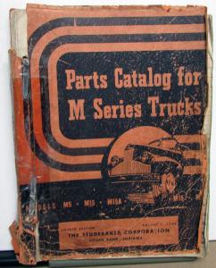 1941-48 Studebaker Truck Dealer Parts Catalog Book M Series Original