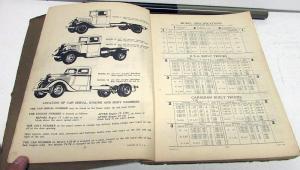 1930-34 Studebaker Truck Dealer Master Parts Catalog Book 2 Ton 3 Ton Original