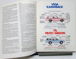 1972 Chevy Vega Wagon Specs Features Prices Comparison Dealer Item Folder Orig