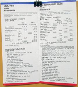 1973 Chevrolet Nova Vega Value Guide Dealer Salesmen Only Item Original