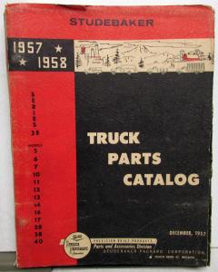 1957-58 Studebaker Series 3E Truck Dealer Parts Catalog Book Pickup HD Original