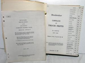 1957-58 Studebaker Series 3E Truck Dealer Parts Catalog Book Pickup HD Original