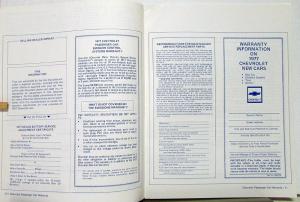 1977 Chevrolet Full Line Consumer & Warranty Information Sales Brochure Original