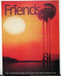 1973 Chevrolet FRIENDS Magazine Oct Issue 1974 Model Previews & More Original