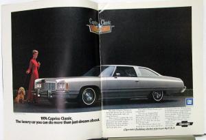 1973 Chevrolet FRIENDS Magazine Oct Issue 1974 Model Previews & More Original