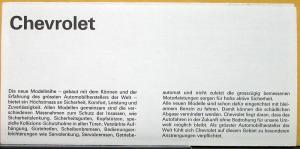 1971 Chevy Sale Brochure German Text Swiss Market Nova Malibu Monte Carlo Impala