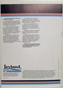 1981 Leyland Tiger Sales Brochure