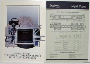 1982-1988 Leyland Royal Tiger Sales Folder and Spec Sheet