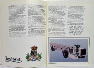 1982-1988 Leyland Royal Tiger Sales Folder and Spec Sheet