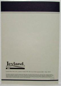 1982-1988 Leyland Royal Tiger Sales Folder and Spec Sheet