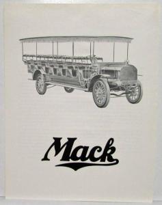1992 Mack Trucks as Old as the Century Advertisement 1900 Sightseeing Bus Cover