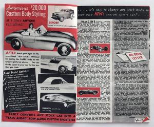 1956 Continental Speedster Sabre Canadian Sales Brochure