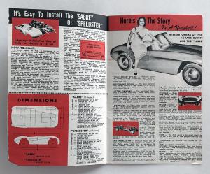 1956 Continental Speedster Sabre Canadian Sales Brochure