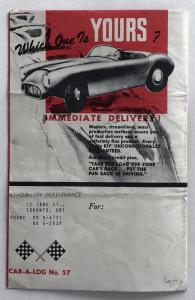 1956 Continental Speedster Sabre Canadian Sales Brochure