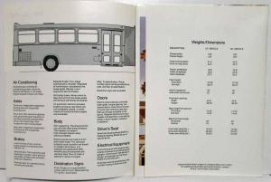 1980-1985 MAN Truck SG-310 Articulated Bus Specifications Folder with Extras