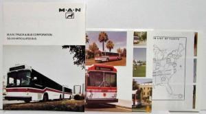 1980-1985 MAN Truck SG-310 Articulated Bus Specifications Folder with Extras