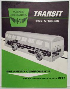 1963 Marmon Herrington Transit Bus Chassis Sales Folder