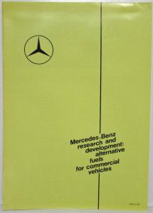 1980 Mercedes Benz Alternative Fuels Marketing Brochure for Brazilian Market