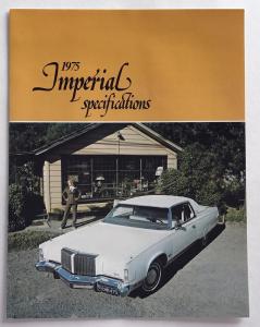 1975 Chrysler Imperial Canadian Sales Brochure & Specifications