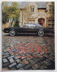 1981 Chrysler Cordoba Canadian Sales Brochure