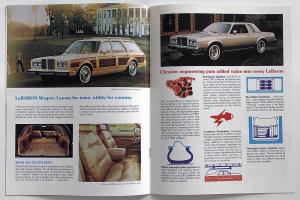 1981 Chrysler LeBaron Canadian Sales Brochure