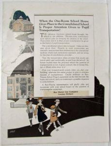 1927 REO School Bus Sales Folder