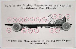 1925-1928 REO 6 Cylinder Bus Chassis Sales Folder