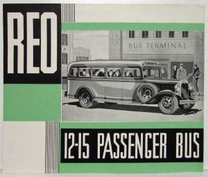 1930 REO 12-15 Passenger Bus Sales Brochure