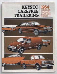 1984 Chrysler Keys To Carefree Tailering Canadian Sales Brochure