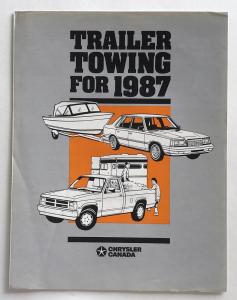 1987 Chrysler Trailer Towing Canadian Sales Brochure