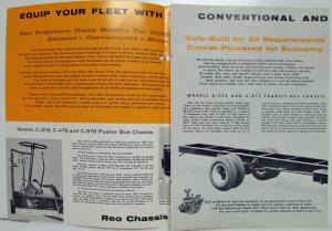 1957-1960 REO Pusher Transit and Conventional Bus Chassis Sales Folder