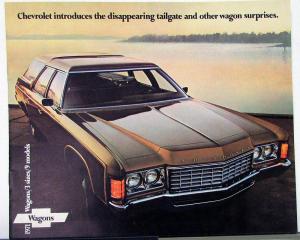 1971 Chevy Wagon Kingswood Townsman Concours Greenbrier Nomad Sales Brochure