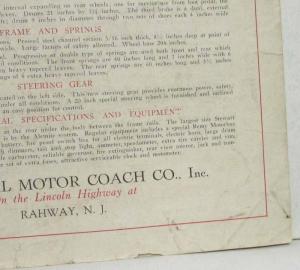 1927-1928 Royal Motor Coach Decided Advance Motorized Transport Sales Brochure